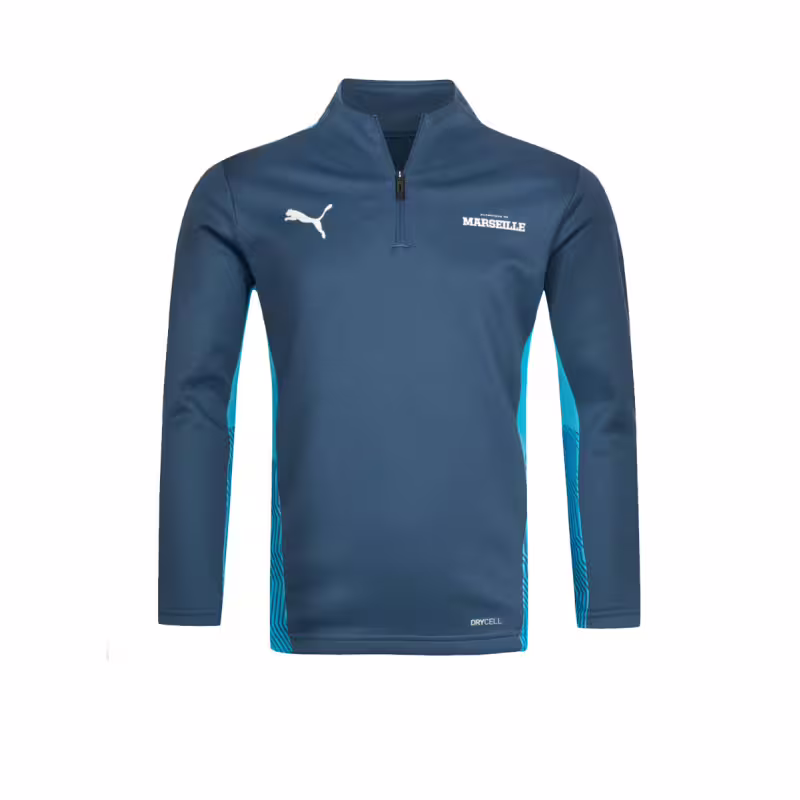 PUMA Training 1/4 Zip OM Jacket Blue