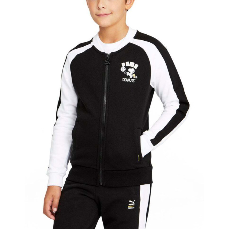 PUMA x Peanuts T7 Track Jacket Black
