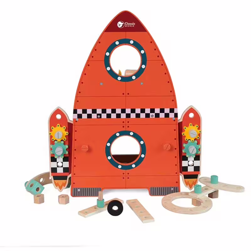 Детска дървена работна маса - Ракета