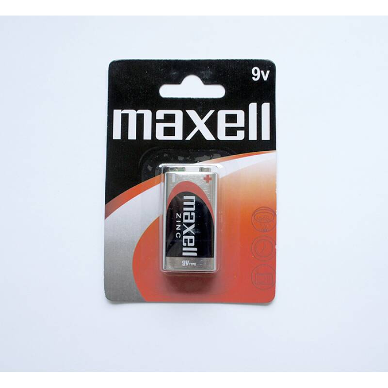 Цинк манганова батерия MAXELL, 9VDC, 6F22, MN1604