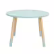 Дървена маса за детска стая в пастелно син цвят