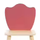 Дървено столче за деца с облегалка - Лале