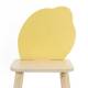 Дървено столче за деца с облегалка - Лимон
