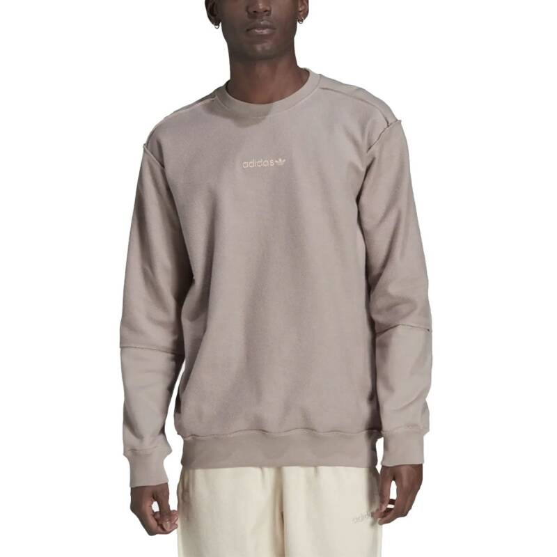 ADIDAS Originals Loopback Crewneck Brown