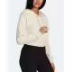 ADIDAS Loungewear Cropped Full Zip Hoodie Beige