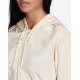 ADIDAS Loungewear Cropped Full Zip Hoodie Beige
