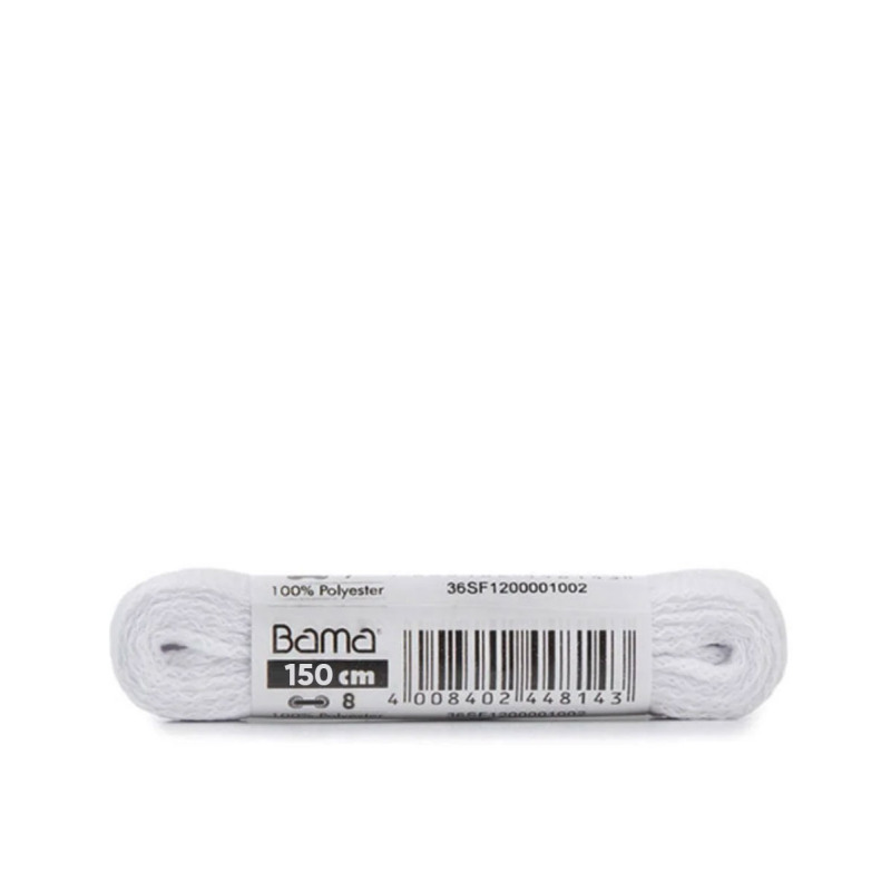 BAMA Flat Laces White 150cm