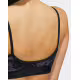 ADIDAS Light-Support Flower-Print Bra Black