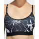 ADIDAS Light-Support Flower Print Bra Black/Grey