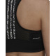 ADIDAS x Farm Rio Aeroready 3-Stripes Print Sports Crop Top Black