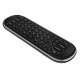 Универсално дистанционно No brand H6, Air mouse, USB 2.4GHz, Микрофон, IR програмируемо, Черен - 13045