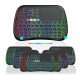 Мини клавиатура No brand M9, USB 2.4GHz, Bluetooth, Микрофон, IR програмируема, Тъчпад, Черен - 13055