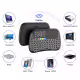 Мини клавиатура No brand M9, USB 2.4GHz, Bluetooth, Микрофон, IR програмируема, Тъчпад, Черен - 13055