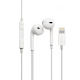 Слушалки No brand, За Iphone X, Lightning, Bluetooth, С микрофон, Бял - 20406