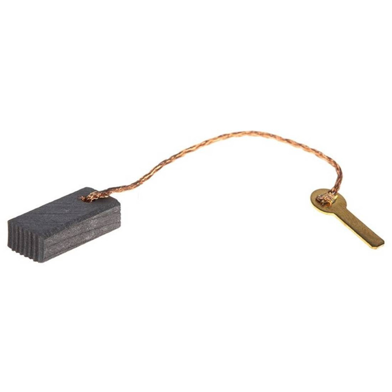 Въглено-графитна четка, извод, накрайник профил, 5x8x17mm