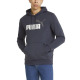 PUMA Essentials+ Two-Tone Big Logo Hoodie Navy