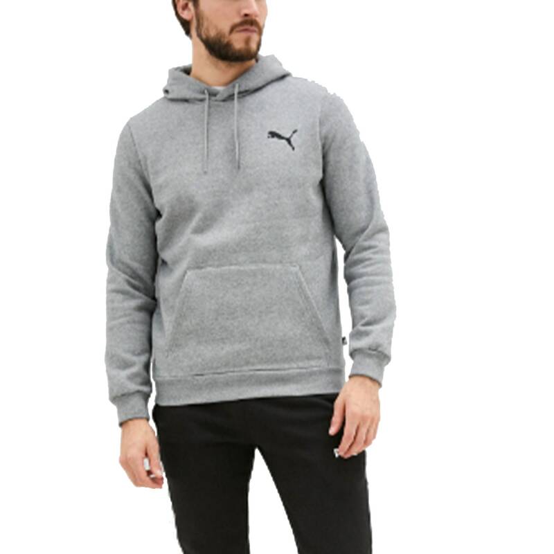 PUMA Essential Small Logo Hoodie Grey