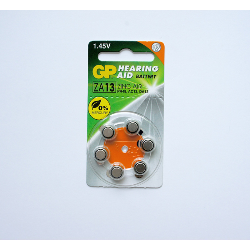 Цинкова въздушна батерия GP/MAXELL, за слухов апарат, 1,45VDC, PR48, (ZA13)