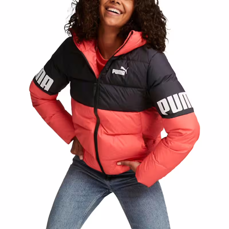 PUMA Power Down Puffer Jacket Black/Pink