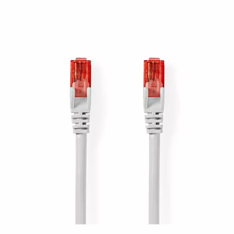 Кабел мрежов Nedis, кръгъл, UTP, LAN, PATCH, RJ45 8pin(м), CAT6, 10m