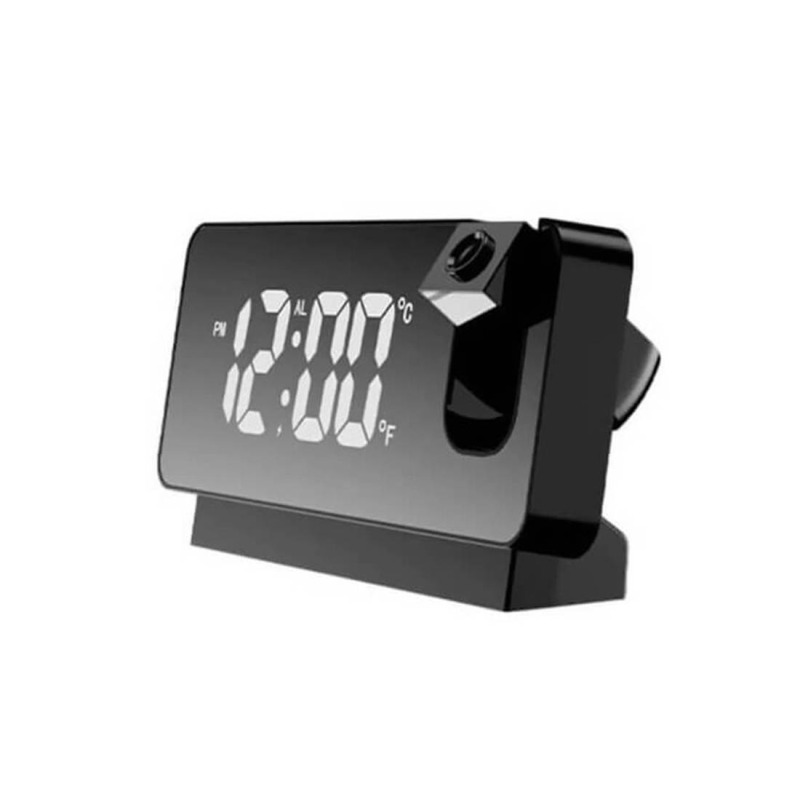 Часовник с проектор S282A, LED, огледален, термометър, -10°C до 50°C