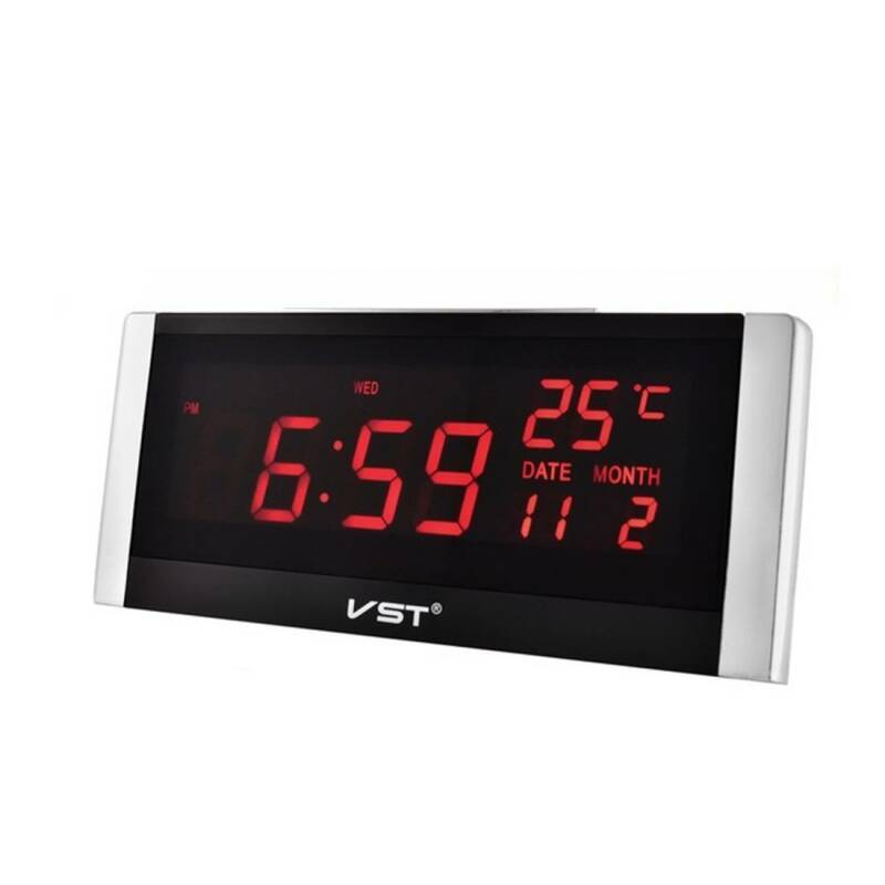 Настолен LED часовник 731W, календар, термометър, аларма, -10°C до 50°C