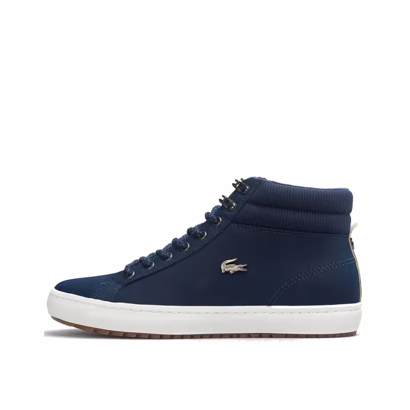 LACOSTE Straightset Leather Boots Navy