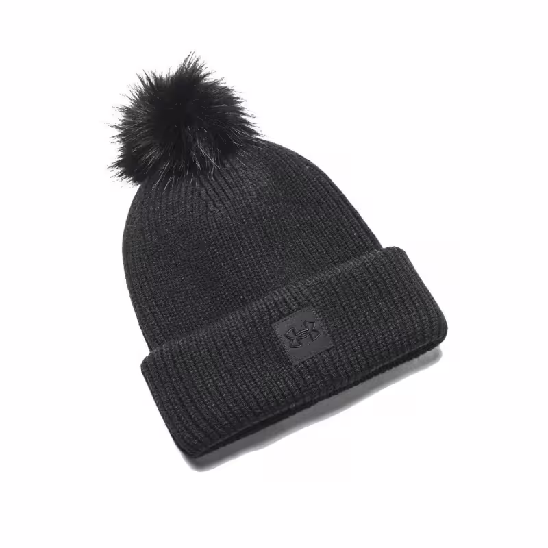 UNDER ARMOUR Halftime Ribbed Pom Black