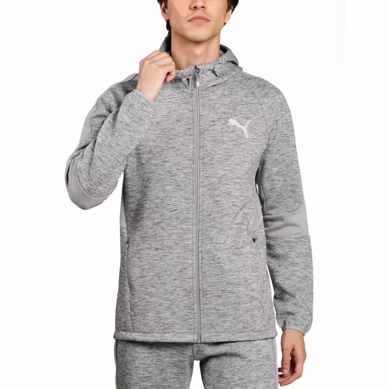 PUMA Evostripe Full Zip Hoodie Grey