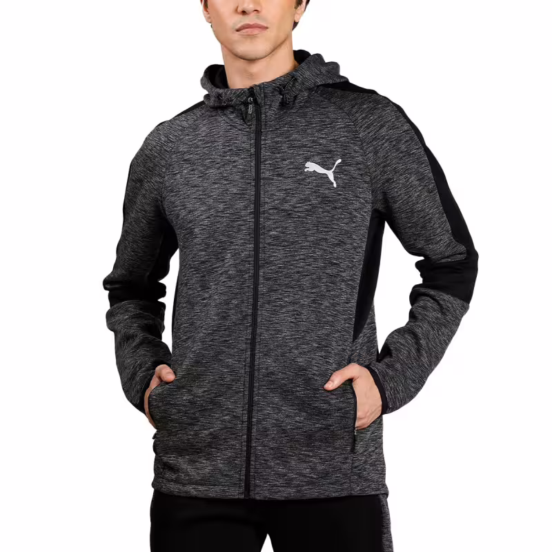 PUMA Evostripe Full Zip Hoodie Grey