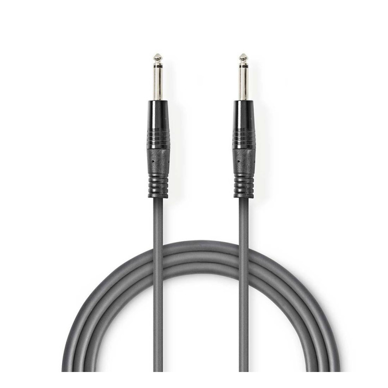 Кабел Nedis за китара, синтезатор, професионален, MONO, 6,3mm JACK(м), 5m