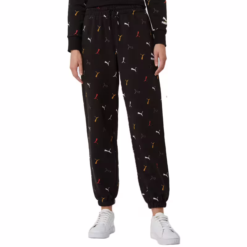 PUMA Classics Graphic All Over Printed Pants Beige