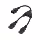 Захранващ преходен кабел KPO2773, захранване, UPS, 1x C14(м), 2xC13(ж), прав, 0,3m, 220VAC, 10A