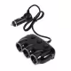 Автомобилен разклонител YZ-CS02, 3 гнезда за запалка(ж), 2xUSB, 10A, 0,5m