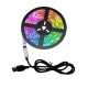 Комплект светодиодна лента, LED, контролер, ДУ, самозалепваща, RGB, USB, 5VDC, 5W, 2m