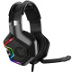 Слушалки Onikuma K10, За компютър, Микрофон, Подсветка, 3.5mm, USB, Черен - 20745