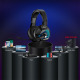 Слушалки Onikuma K6 RGB, За компютър, Микрофон, Подсветка, 3.5mm, USB, Черен - 20740