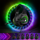 Слушалки Onikuma K6 RGB, За компютър, Микрофон, Подсветка, 3.5mm, USB, Черен - 20740