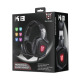Слушалки Onikuma K8, За компютър, Микрофон, Подсветка, 3.5mm, USB, Черен - 20741