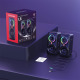 Тонколони Onikuma L6, 2x5W, USB, RGB, Черен - 22216