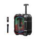 Тонколона Remax Thunder RB-X8, Караоке, Bluetooth, USB, FM, AUX, Черен - 22211