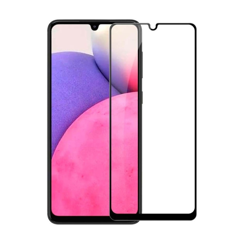 Стъклен протектор DeTech, за Samsung Galaxy A23, 3D Full glue, 0.3mm, Черен - 52726
