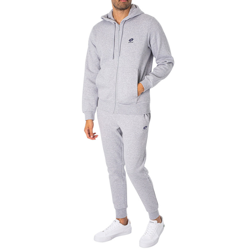 LOTTO Hooded Training Track Suit Melange Grey