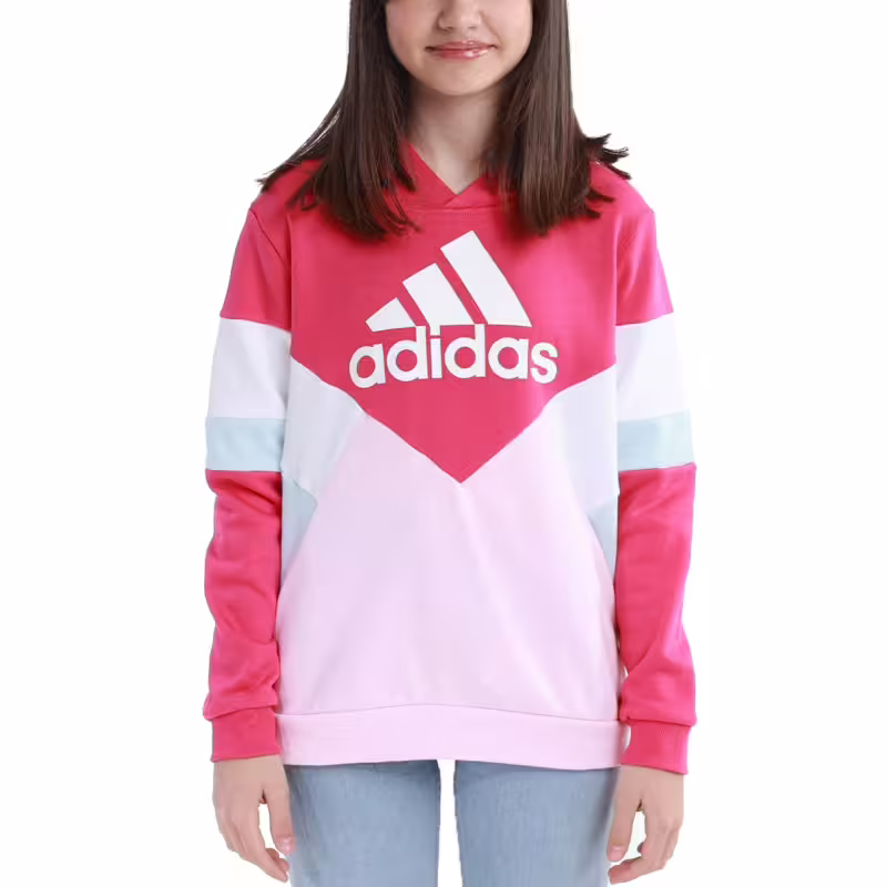 ADIDAS Sportswear Colorblock Fleece Hoodie Pink