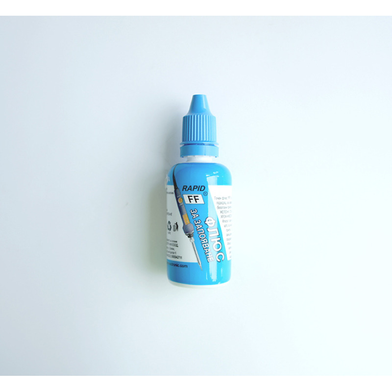 Български флюс RAPID, син, запояване, FF, 40ml