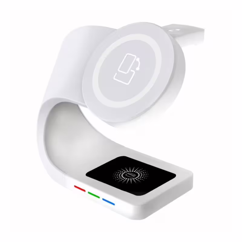 Безжично зарядно Y36, универсално, зареждане на смартфони, часовници, слушалки, 15W