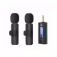 Комплект 2 безжични микрофонa K35, за телефон, караоке, предаватели, приемник, JACK 3,5mm