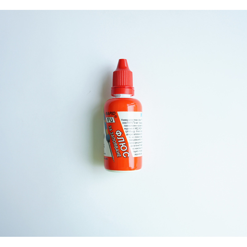 Български флюс RAPID, червен, запояване, FU, 40ml
