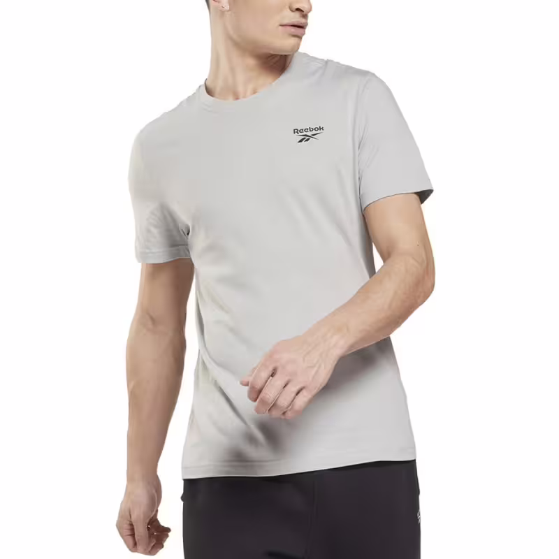 REEBOK Identity Left Chest Logo Tee Grey