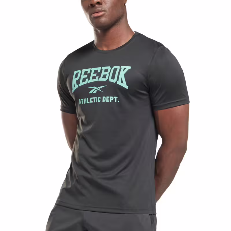 REEBOK Workout Ready Poly Graphic Tee Black